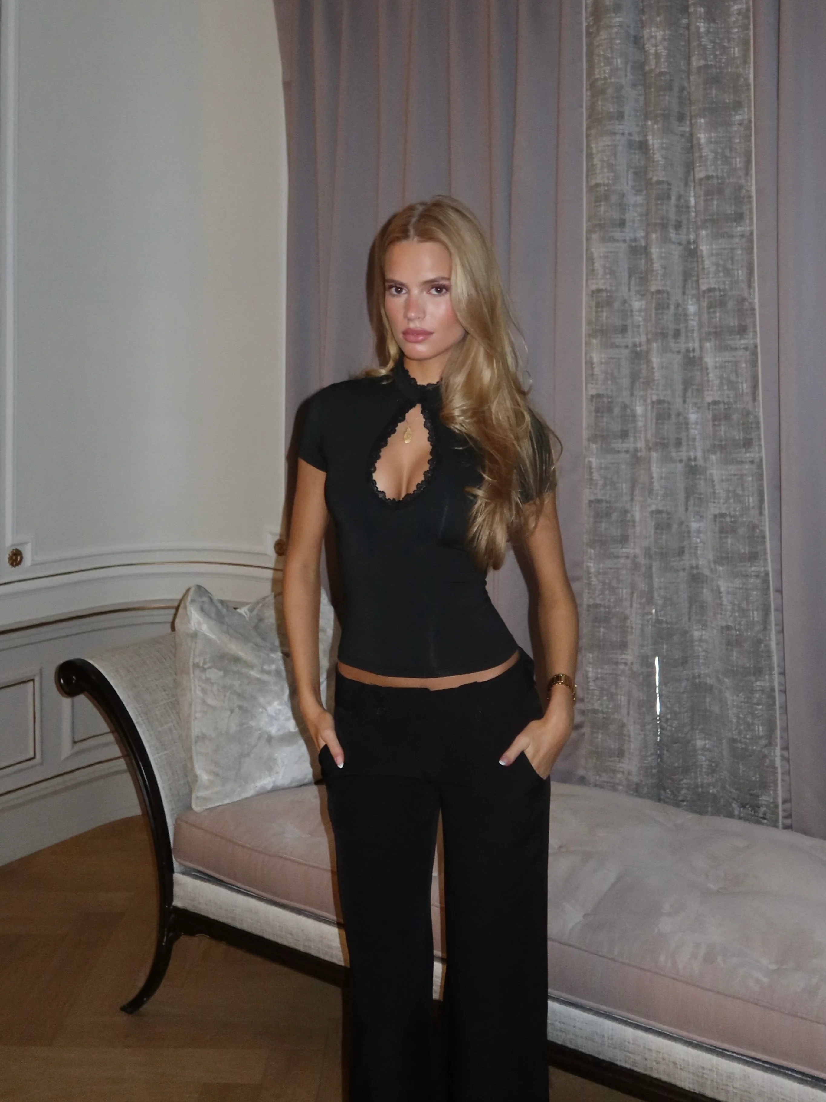 Baia Lace Top - Schwarz - Image 14