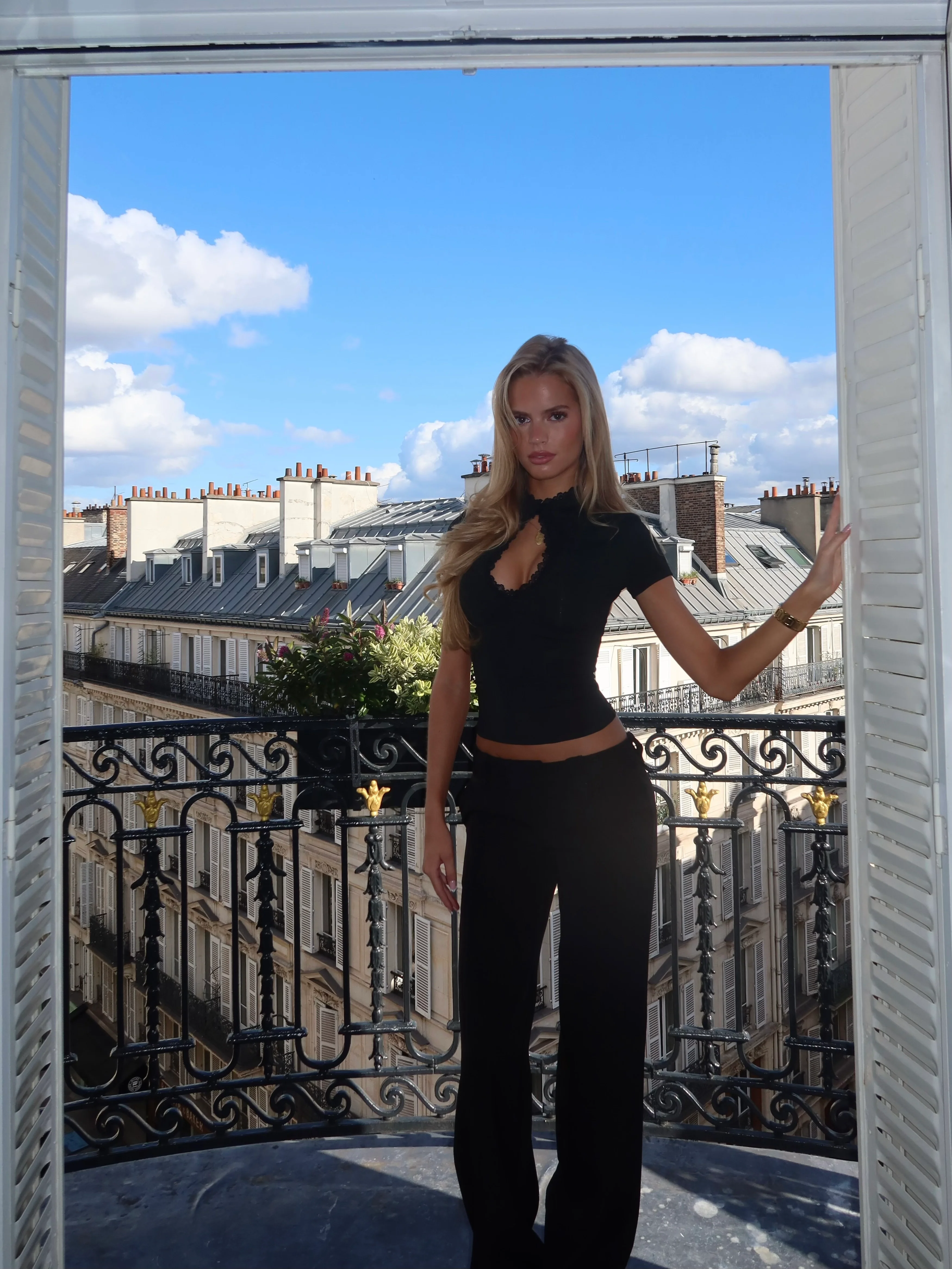 Baia Lace Top - Schwarz - Image 15