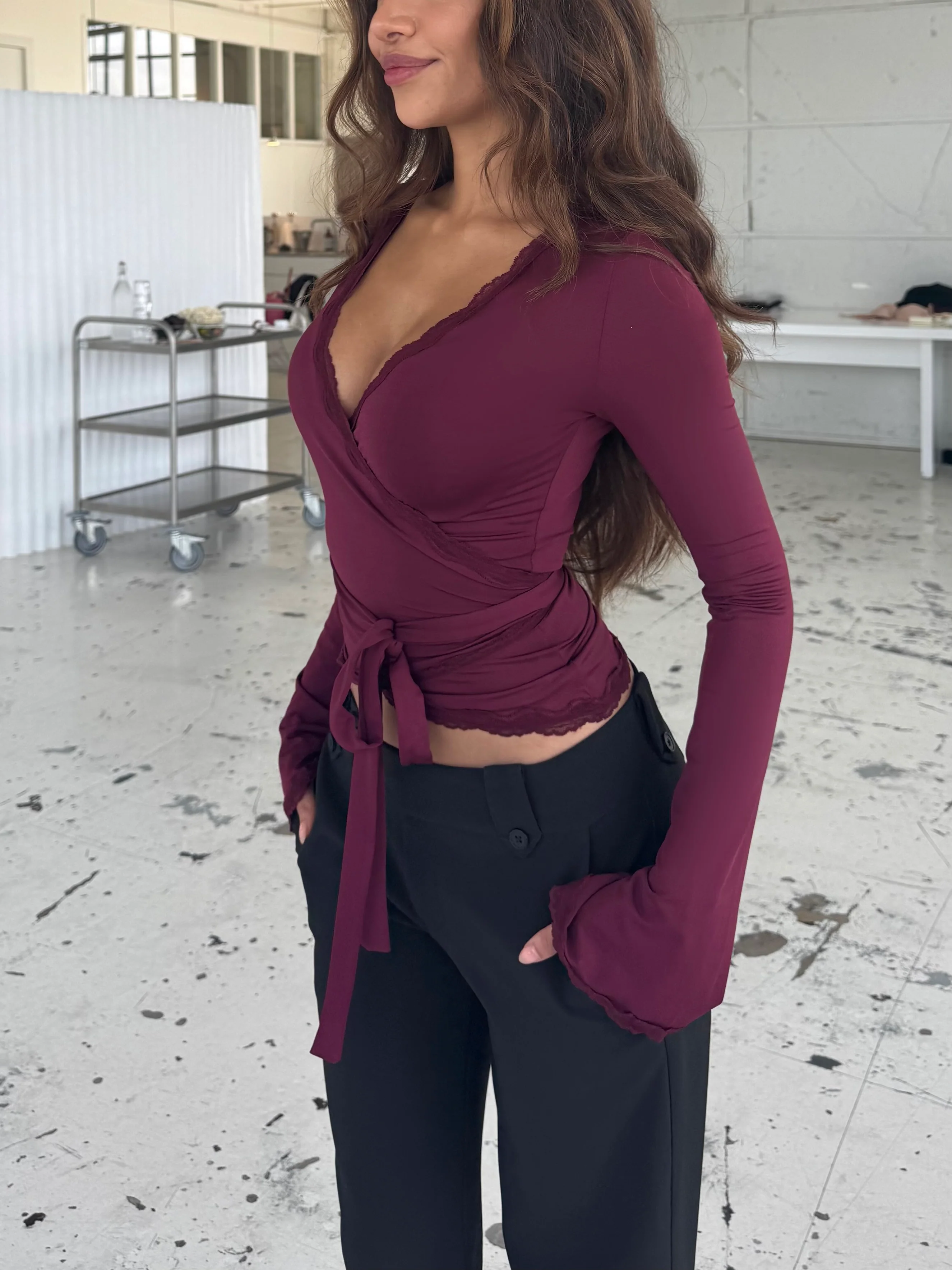 Ballerina Basic Top - Bordeaux - Image 3