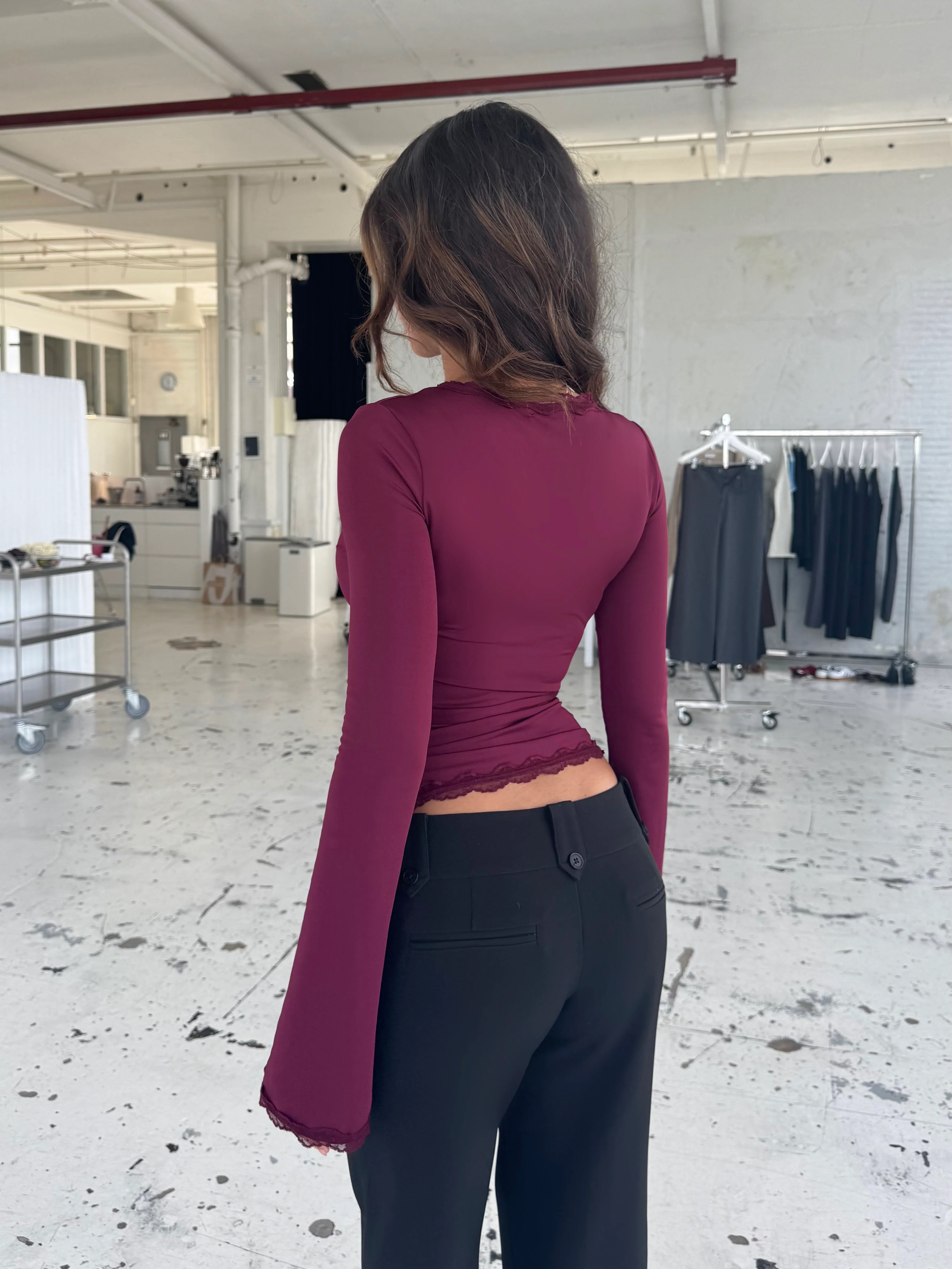 Ballerina Basic Top - Bordeaux - Image 4