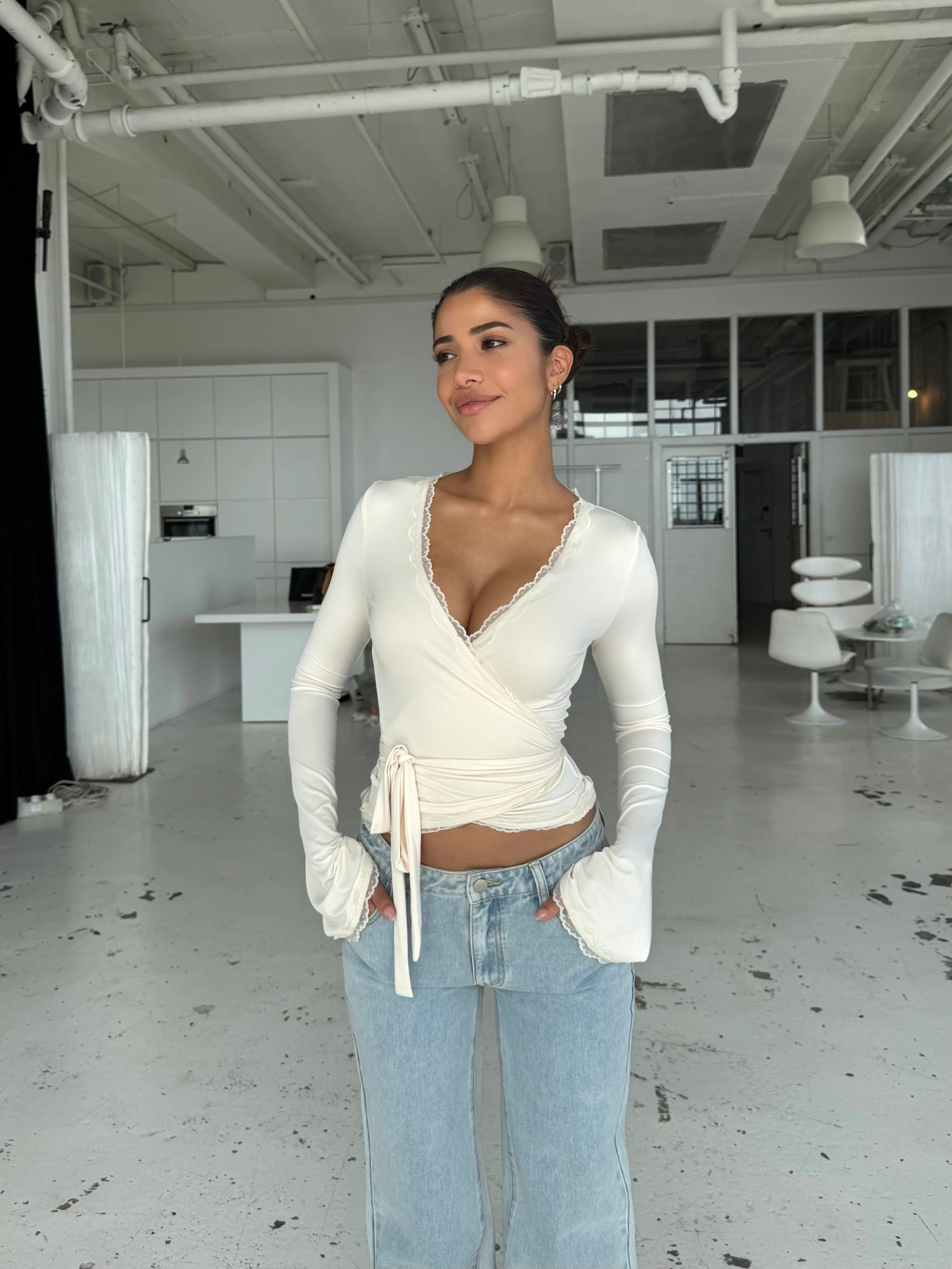 Ballerina Basic Top - Creme - Image 2