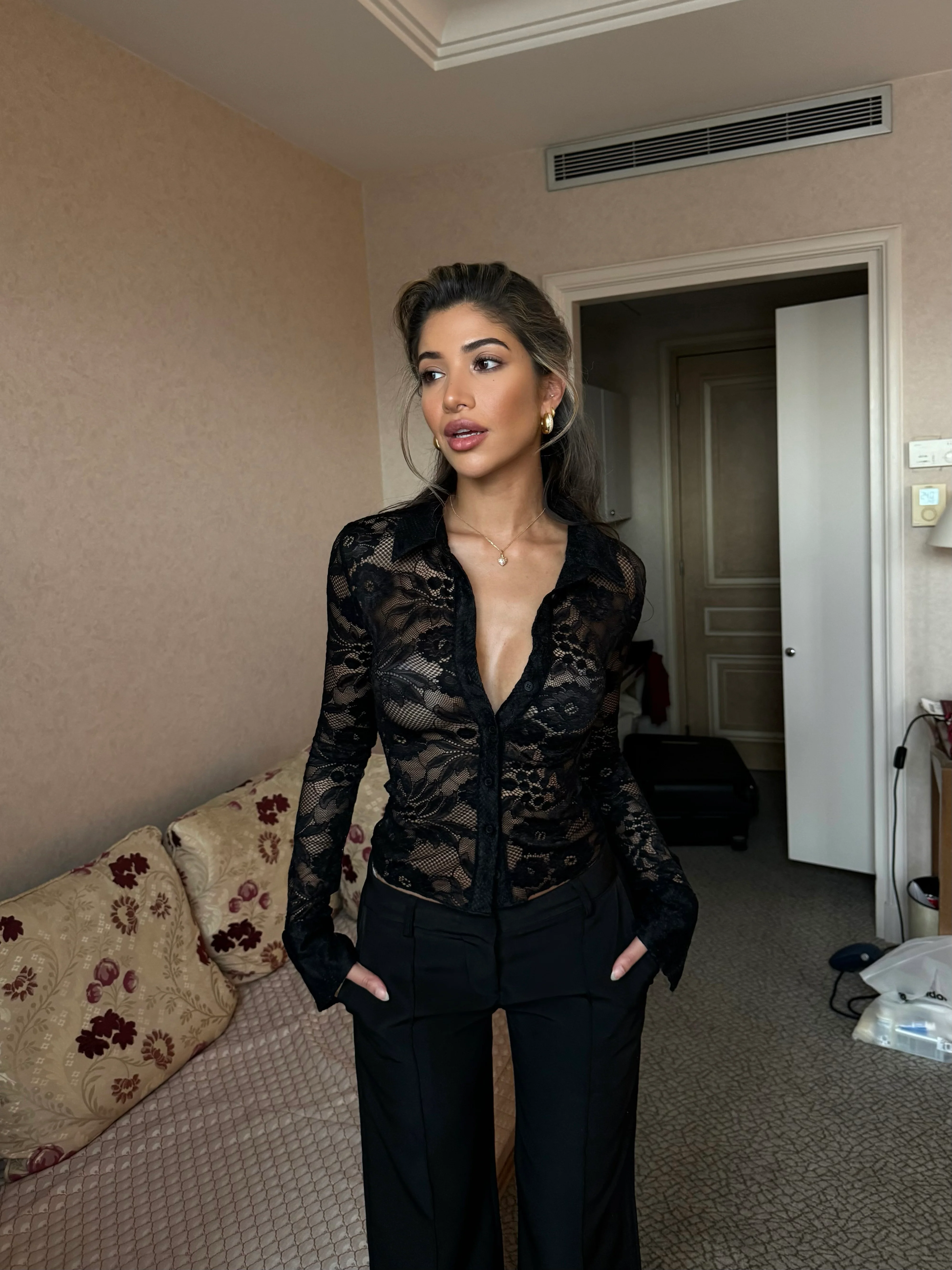 Grace Lace Top - Schwarz