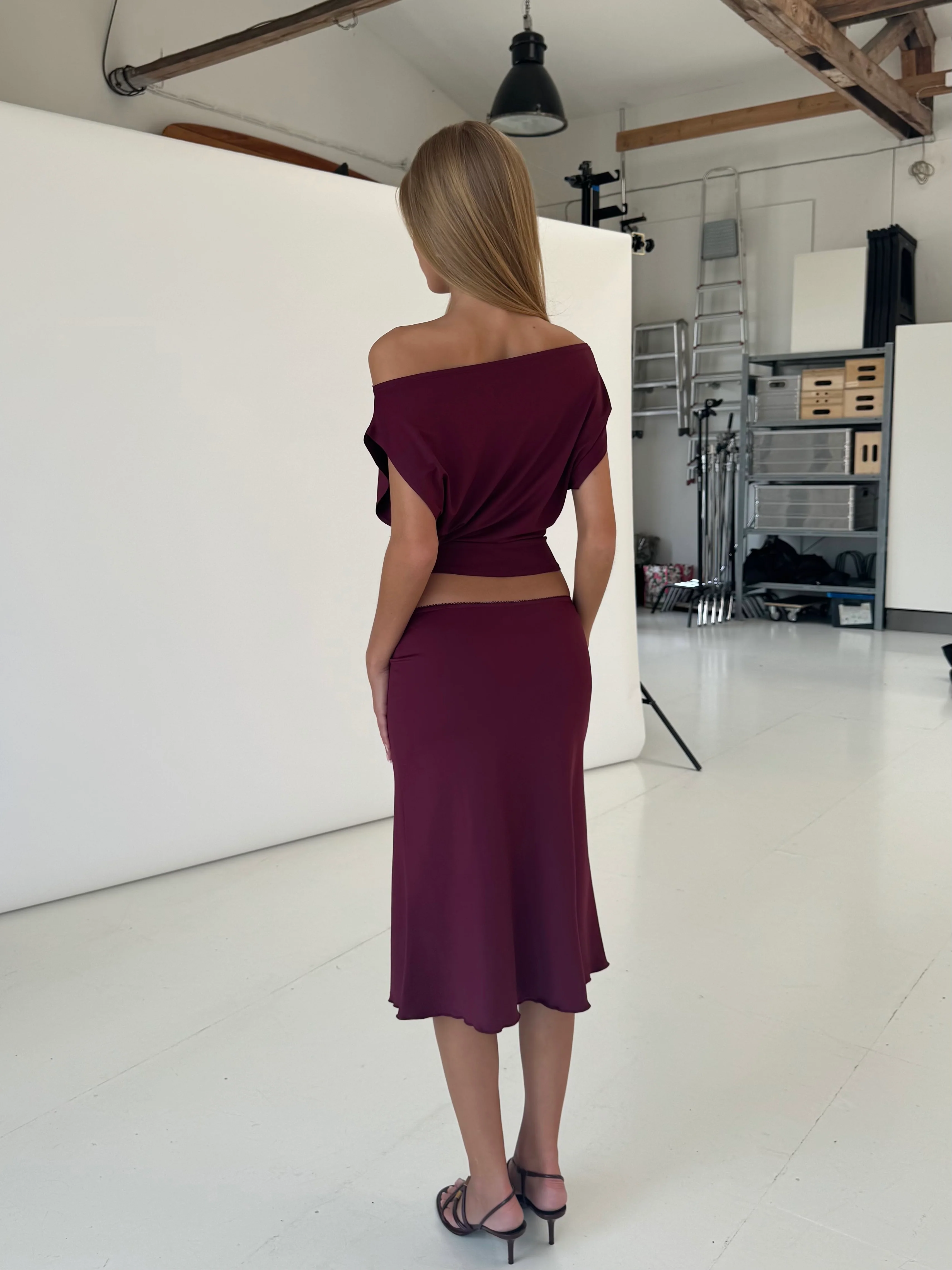Hera Basic Top - Bordeaux - Image 3