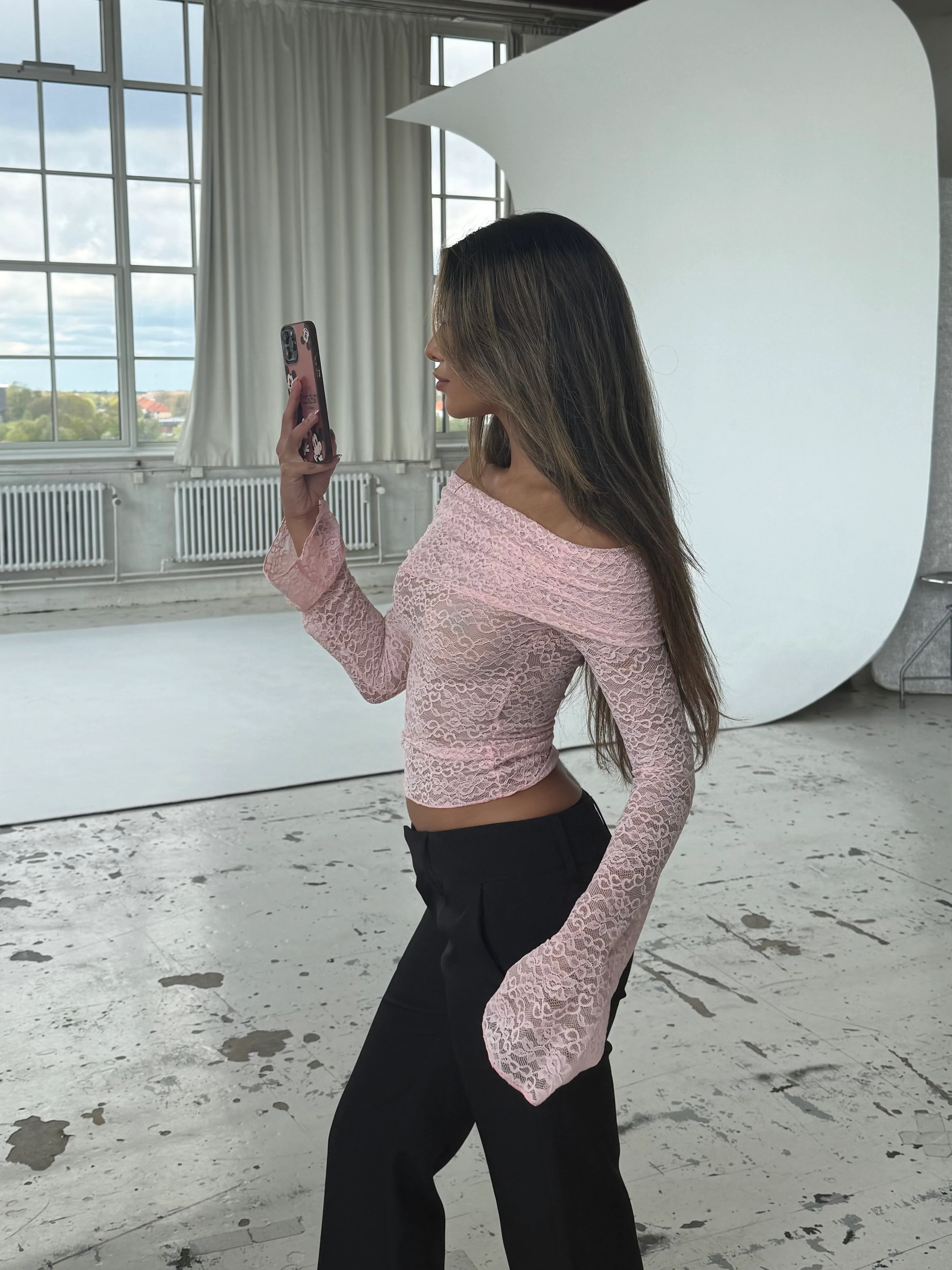 Kaia Lace Top - Pink - Image 7