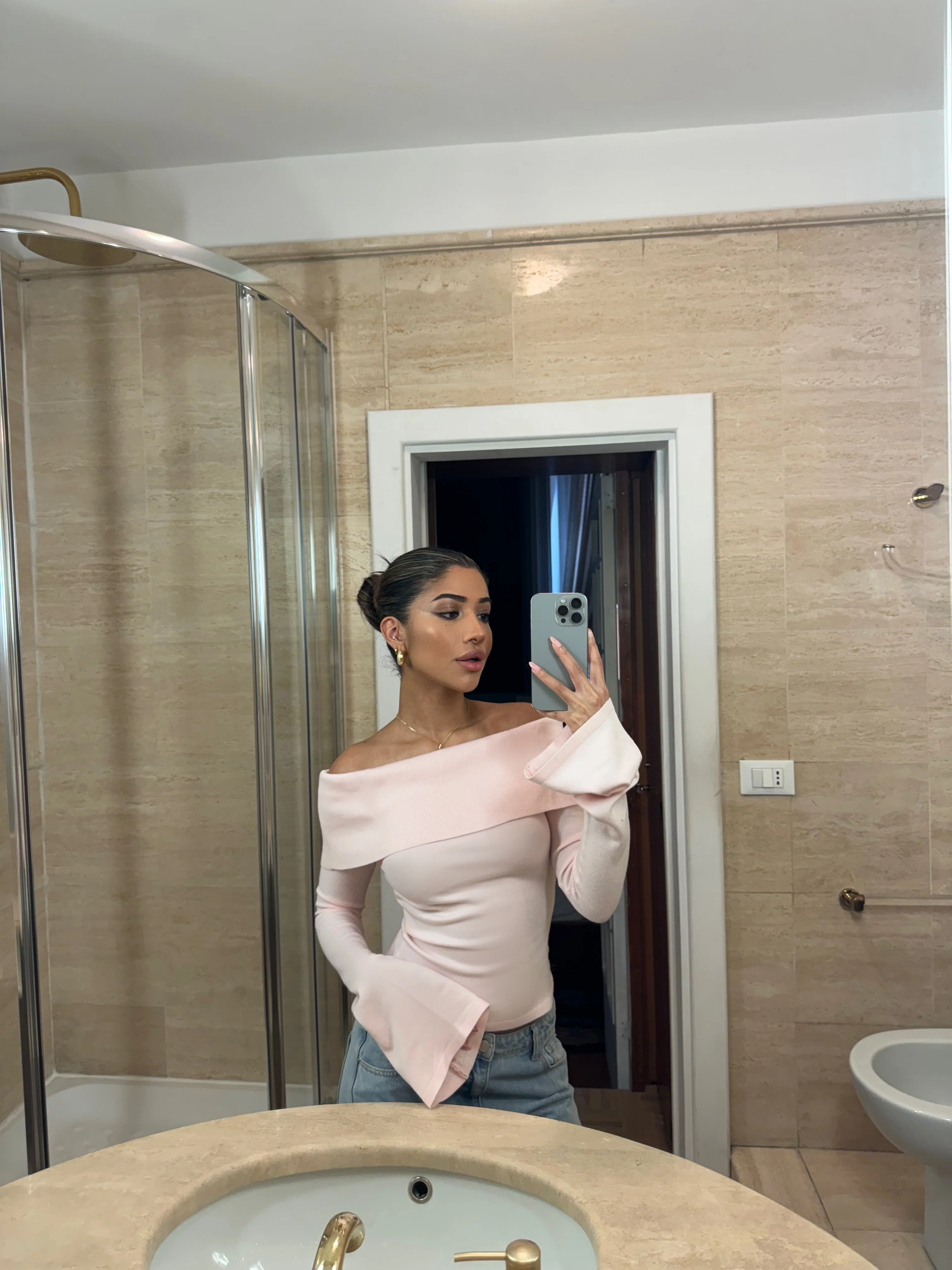 Kaia knit top - Pink - Image 9