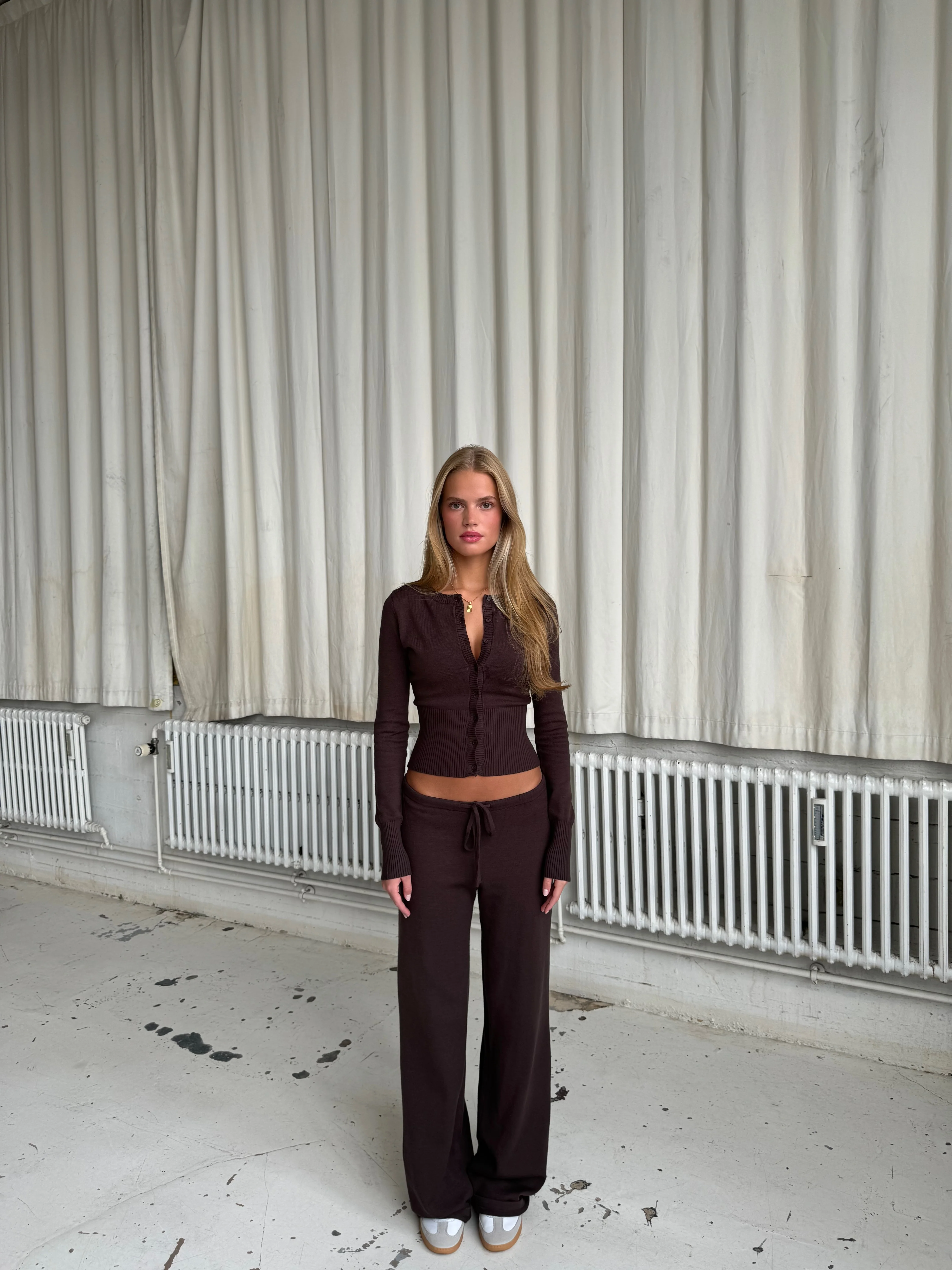 Knit Cardigan - dunkelbraun - Image 2