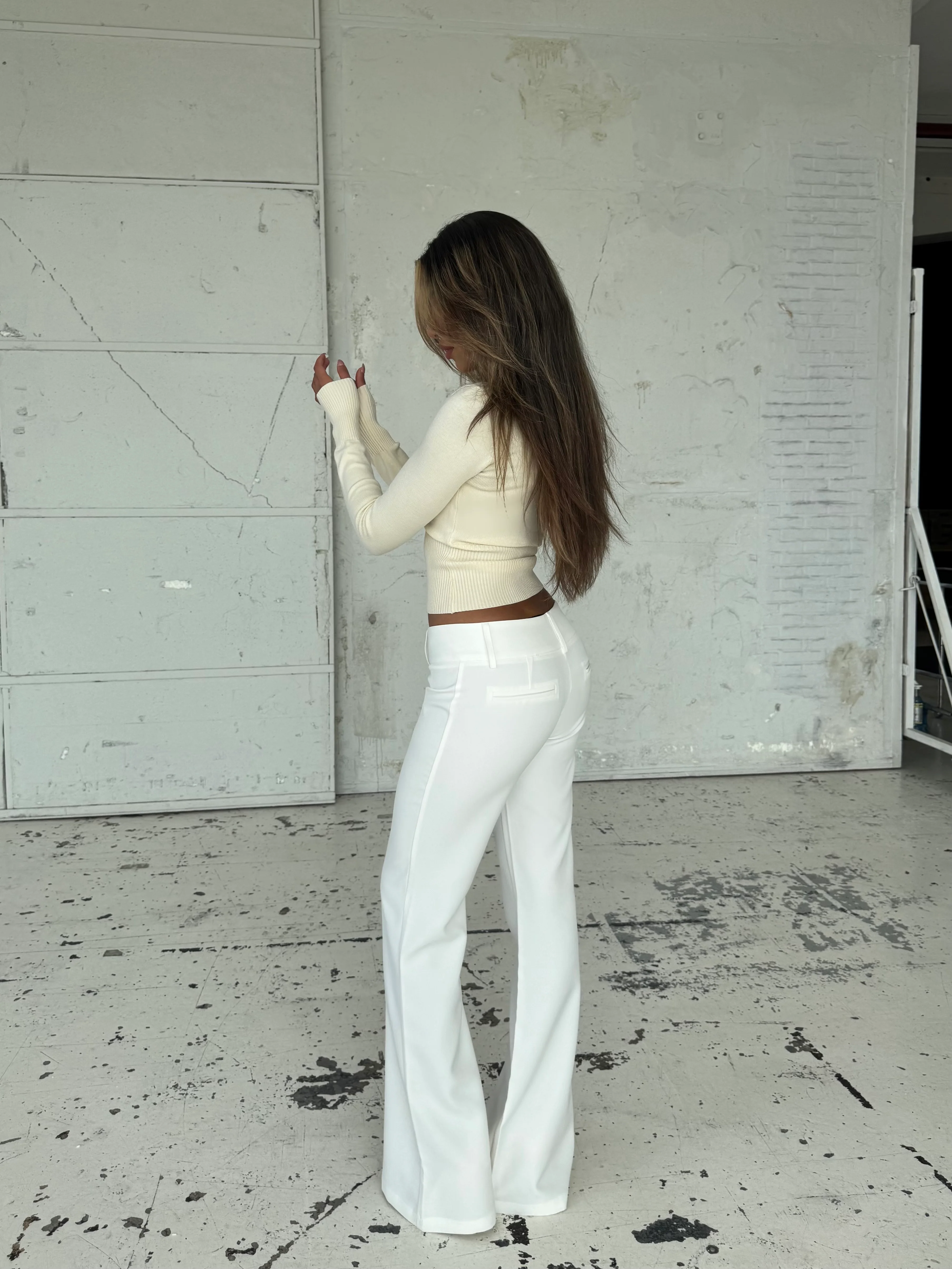 Knit Cardigan - Creme - Image 6