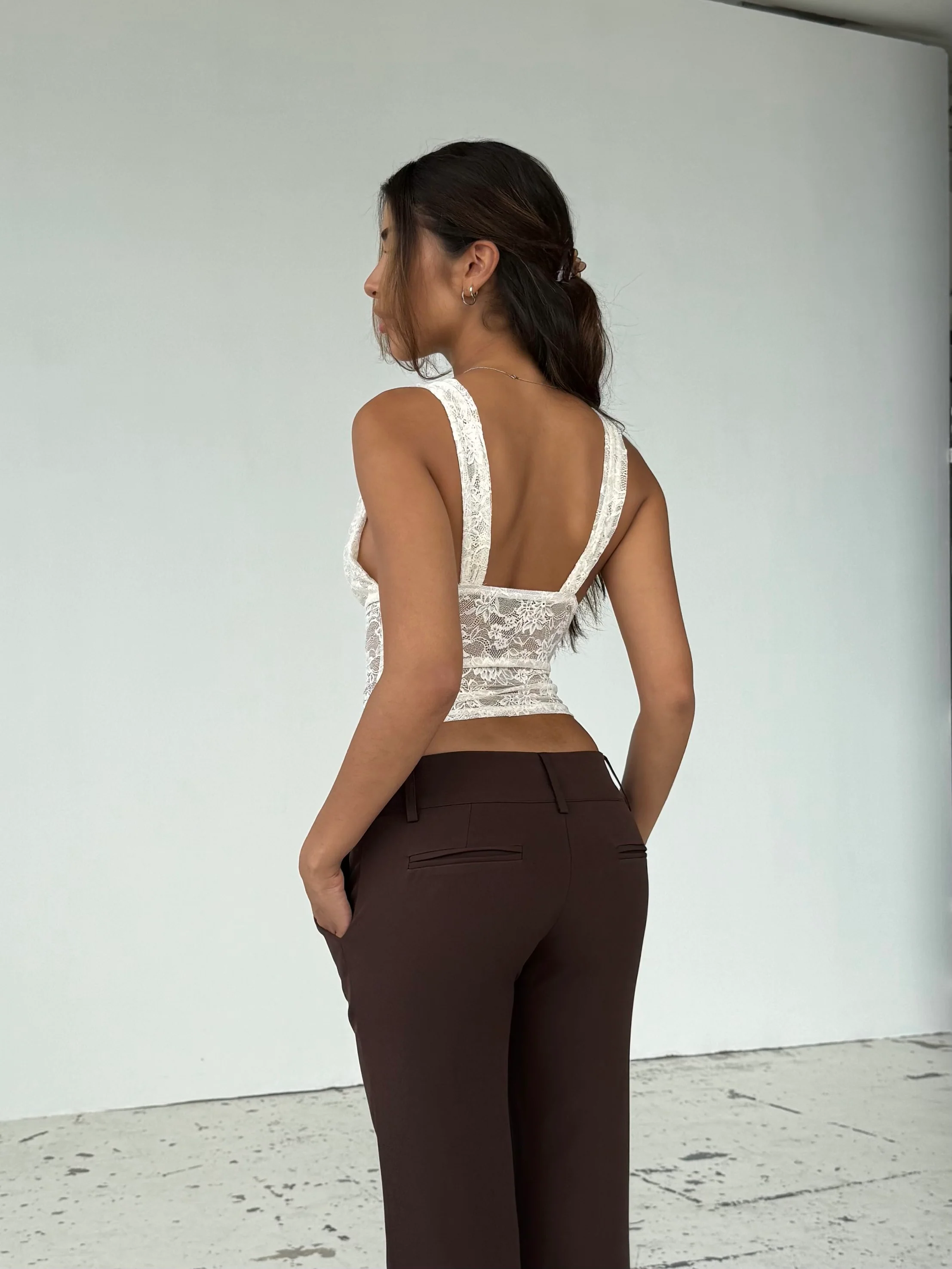 Linea lace top - creme - Image 2