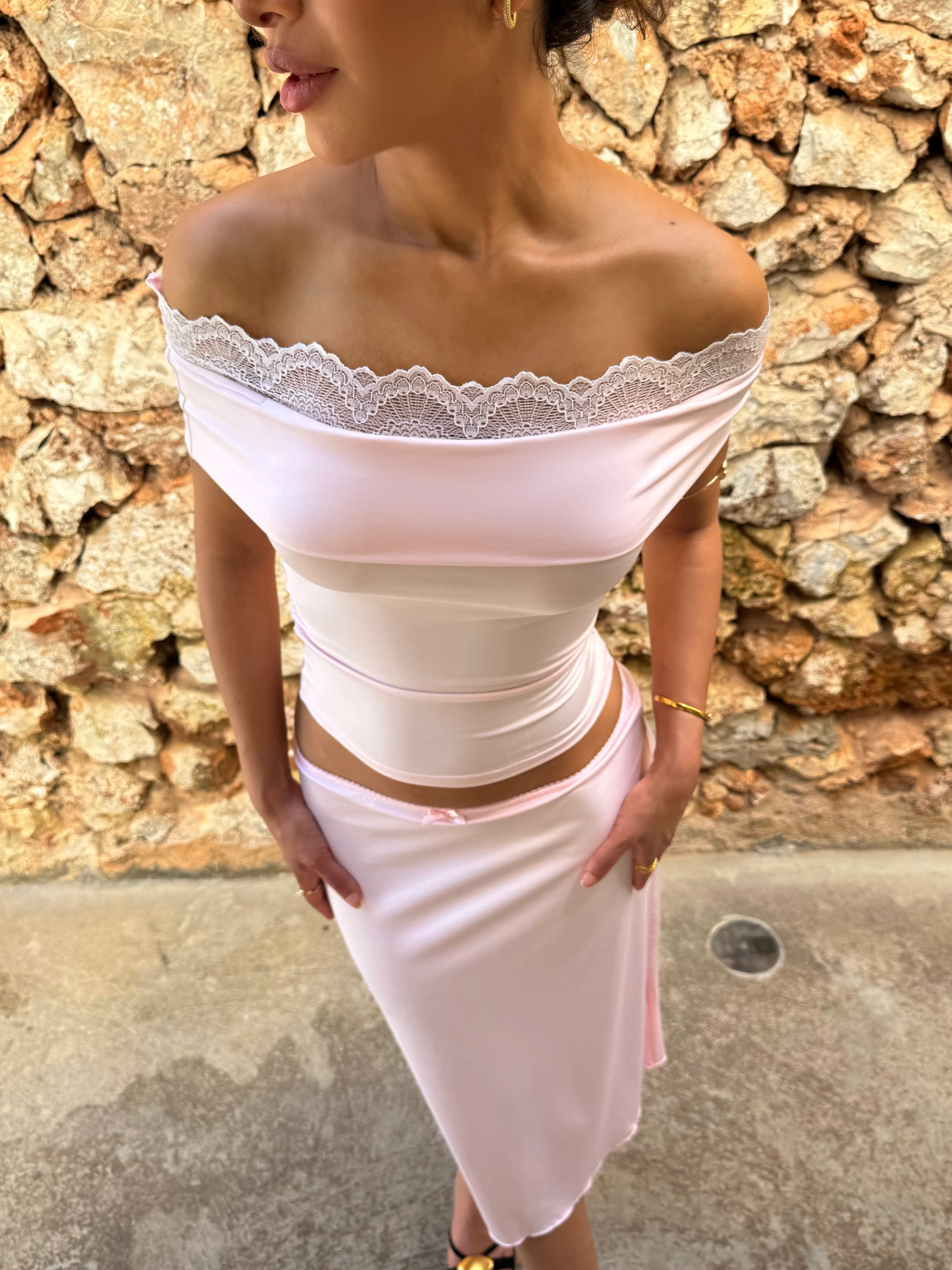 Leda Lace Top - Pink - Image 10
