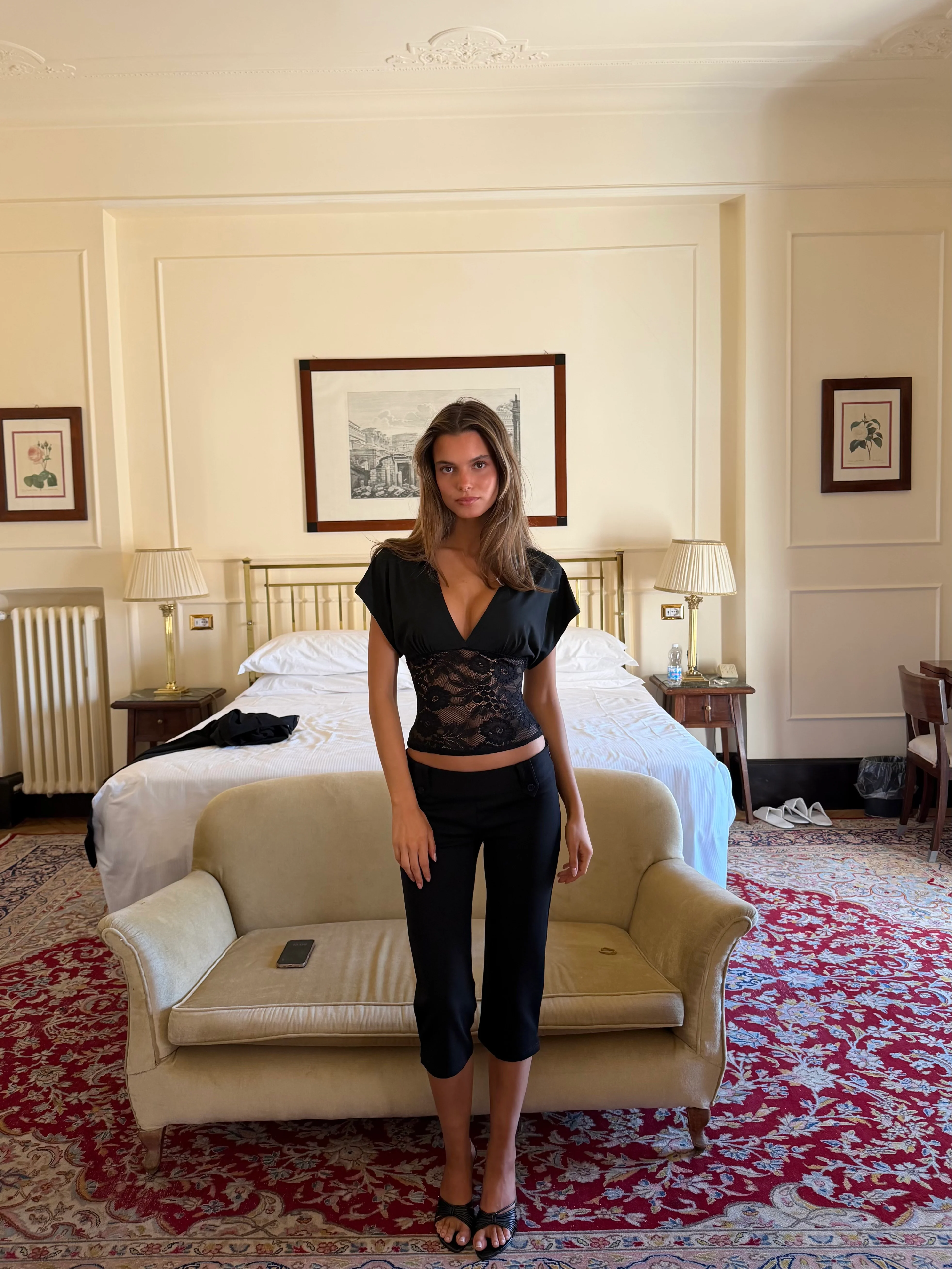 Lera Lace Top - Schwarz - Image 3