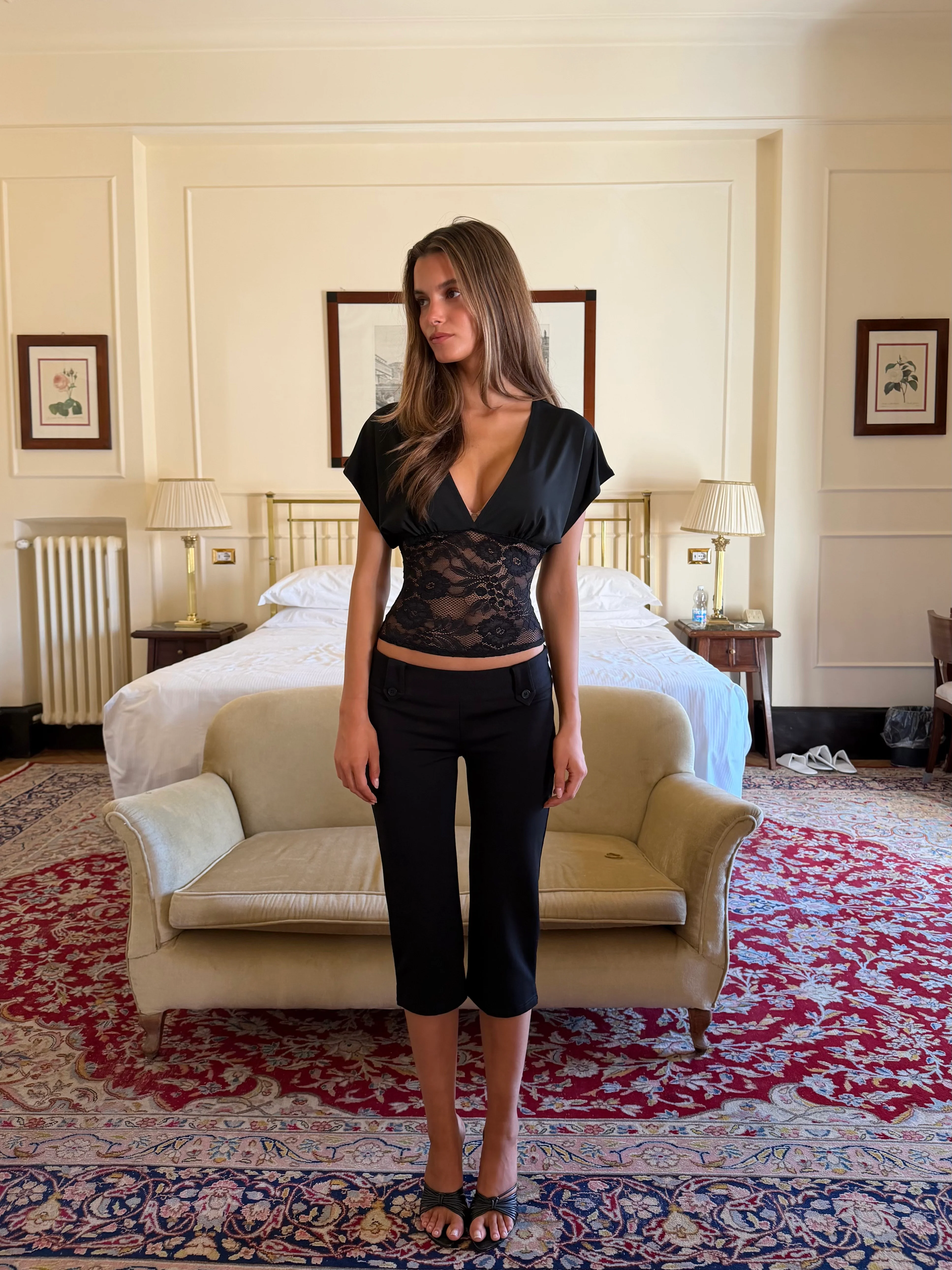 Lera Lace Top - Schwarz - Image 5