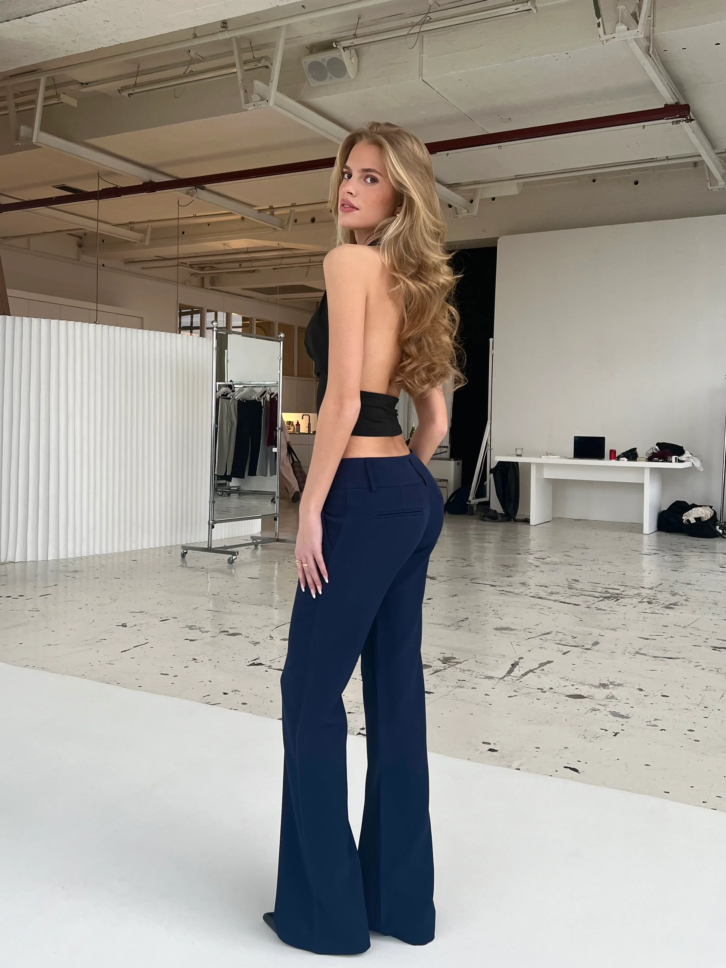 Livia Low waist hosen - dunkelblau - Image 2
