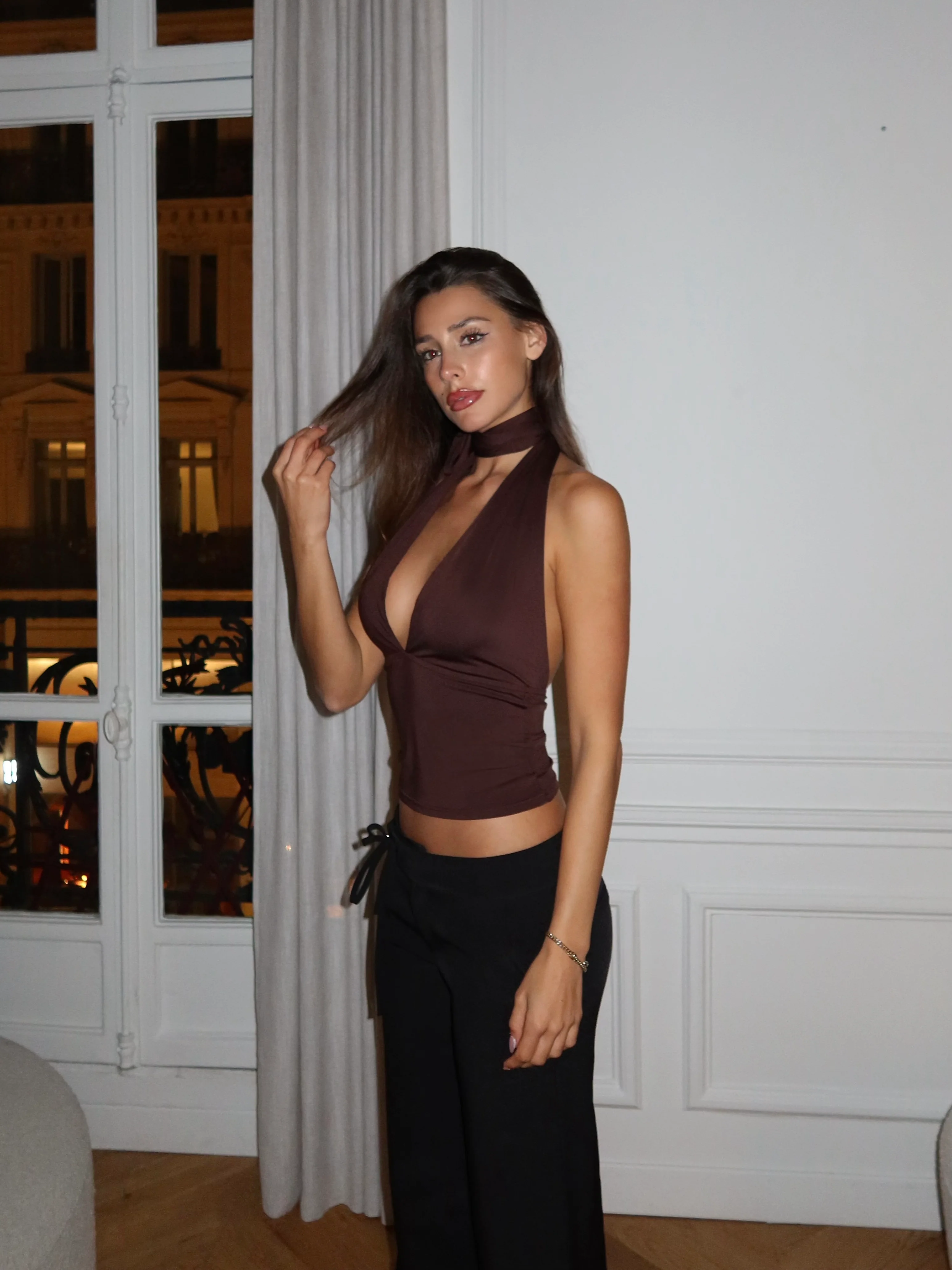 Mila Multi Top – Dunkelbraun - Image 5