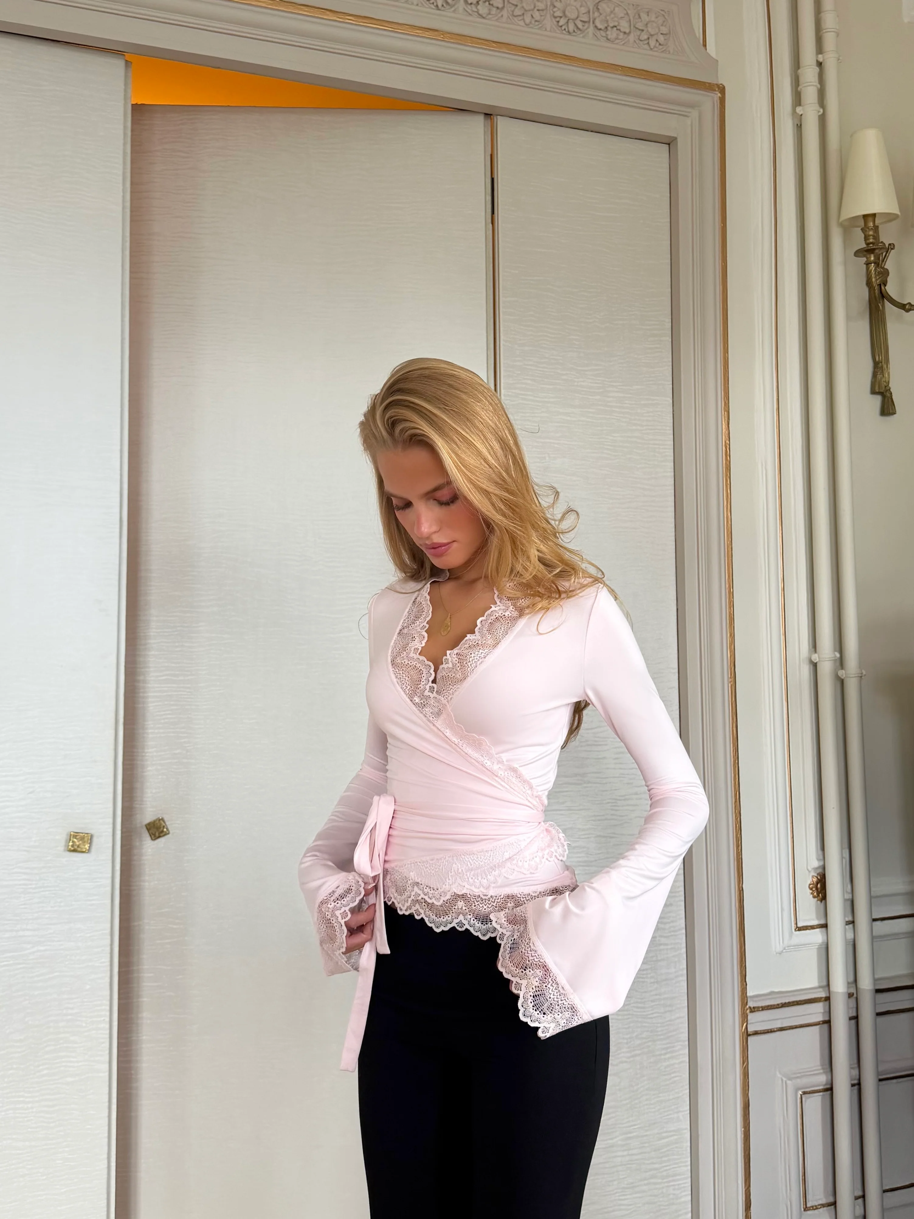New Ballerina Basic Lace Top - Rosa - Image 2