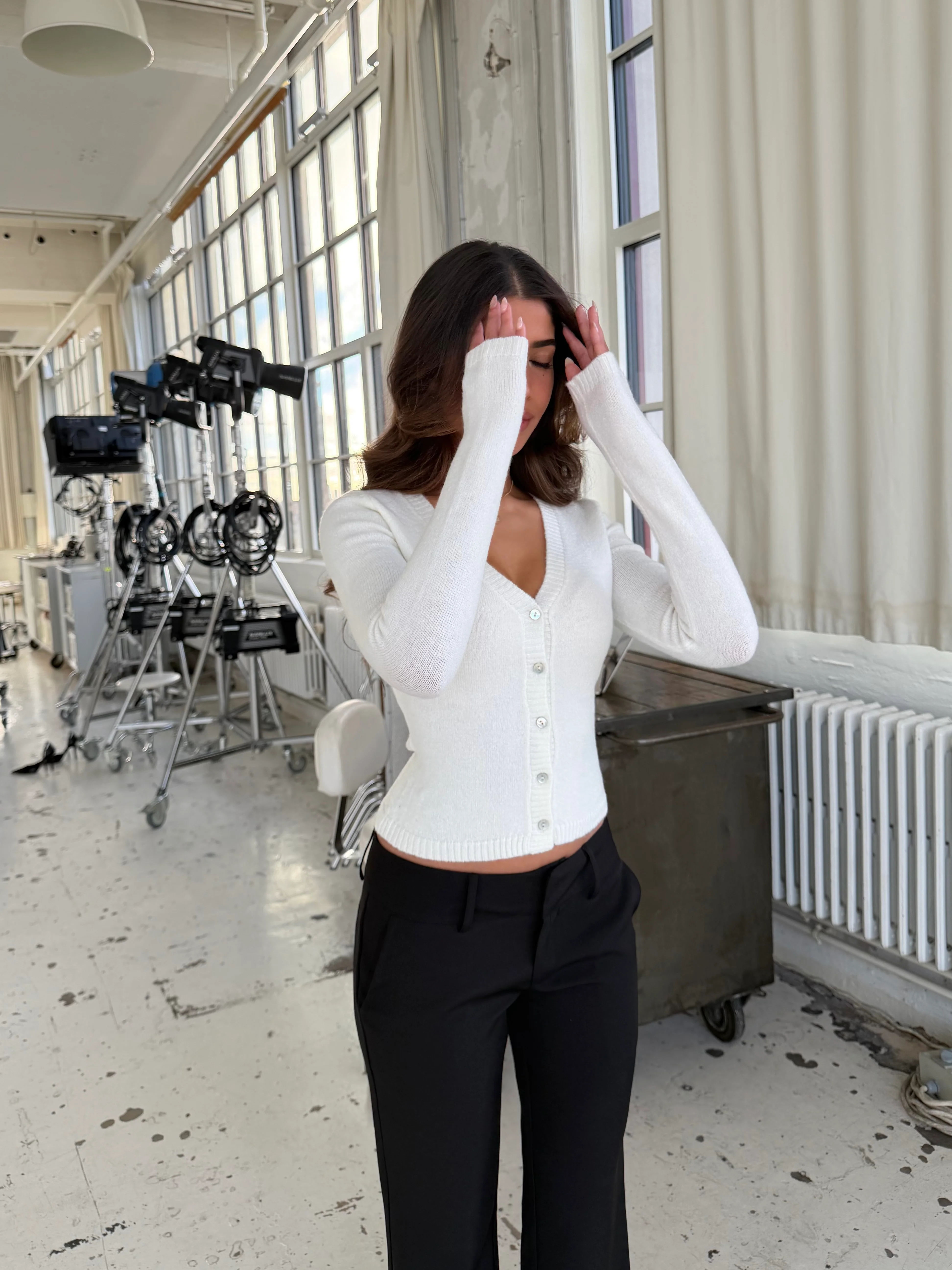 Pearl cardigan - weiß - Image 2