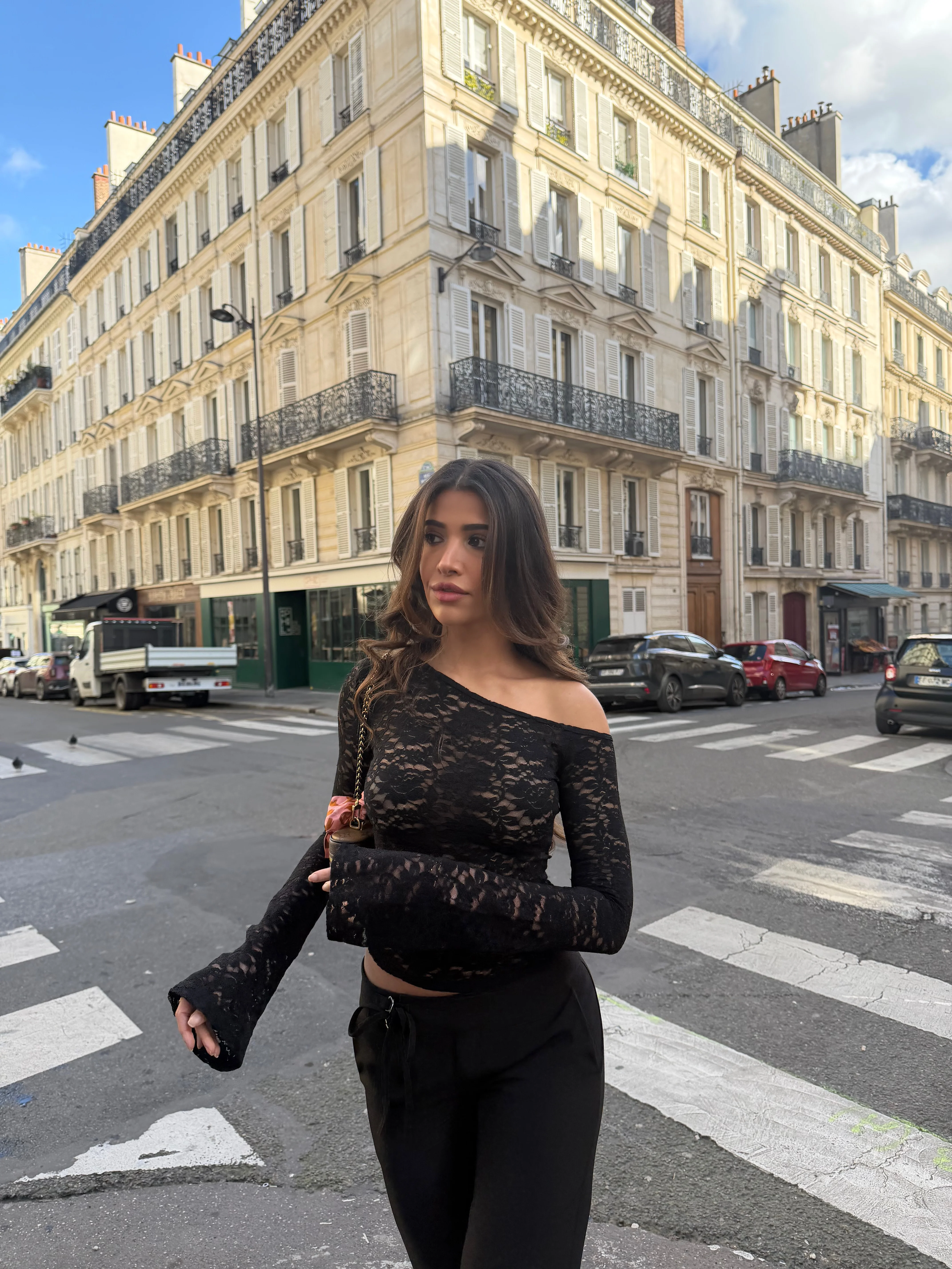 Rina Lace Top - Schwarz - Image 5