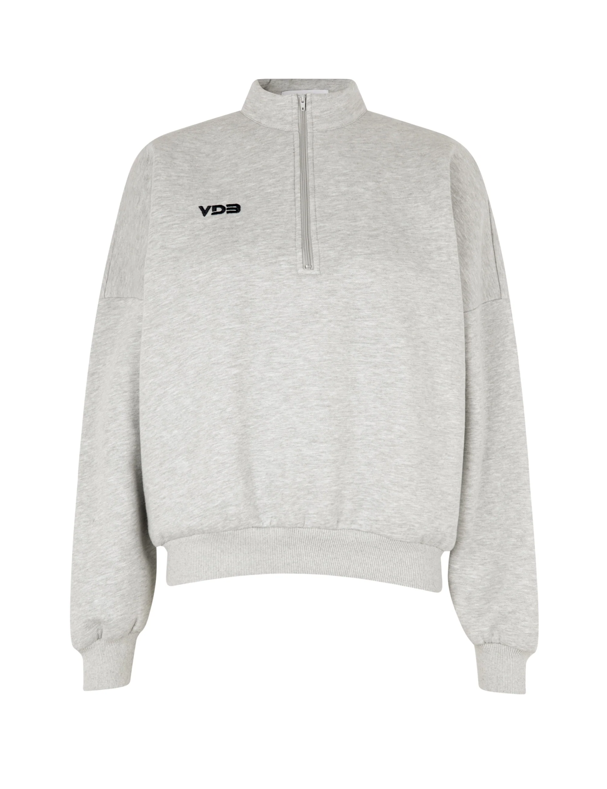 VDB Zipper Sweatshirt - hellgrau (dunkelblaues Logo) - Image 2