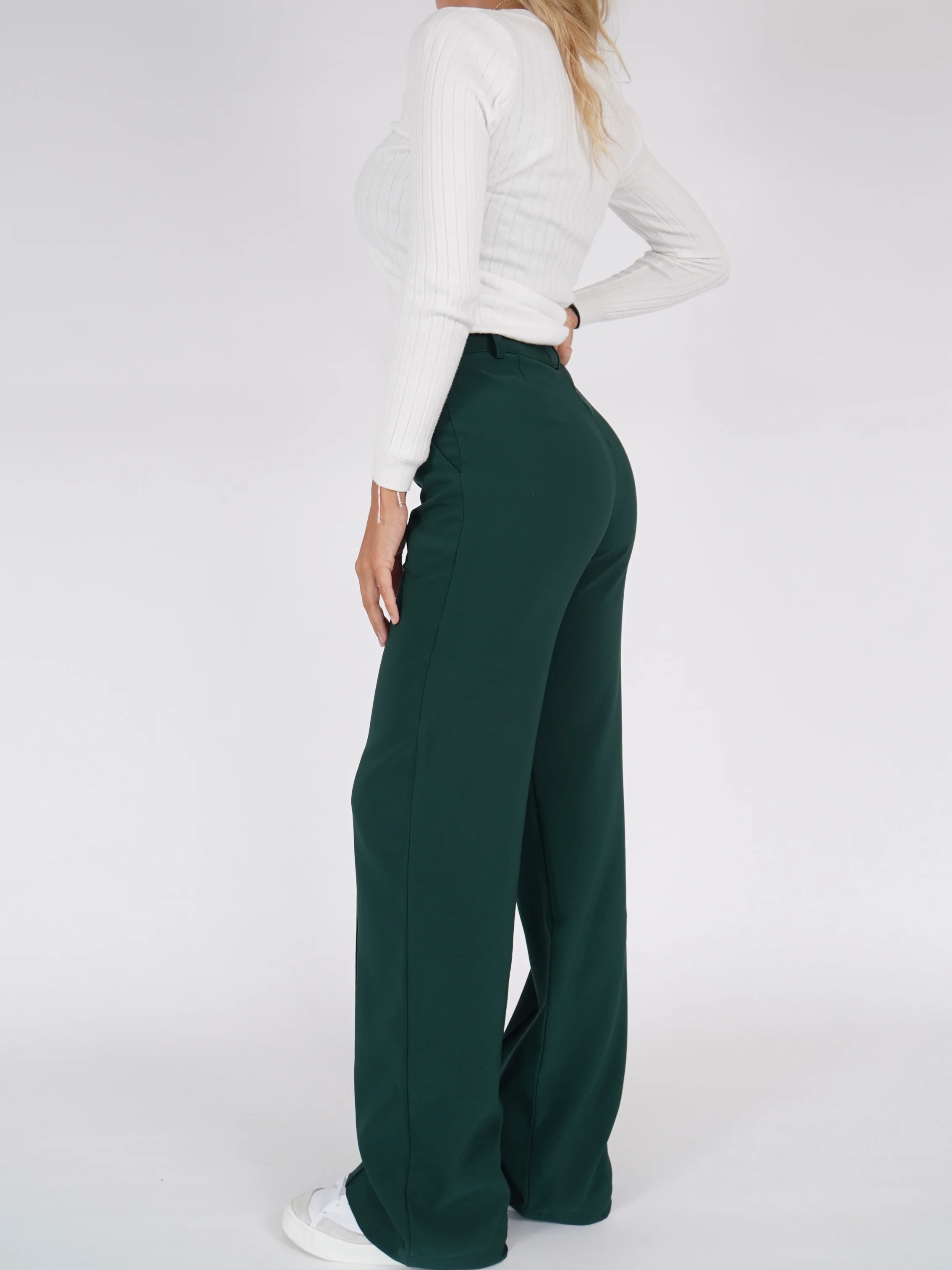 Vera Wide Hosen - dunkelgrün - Image 3