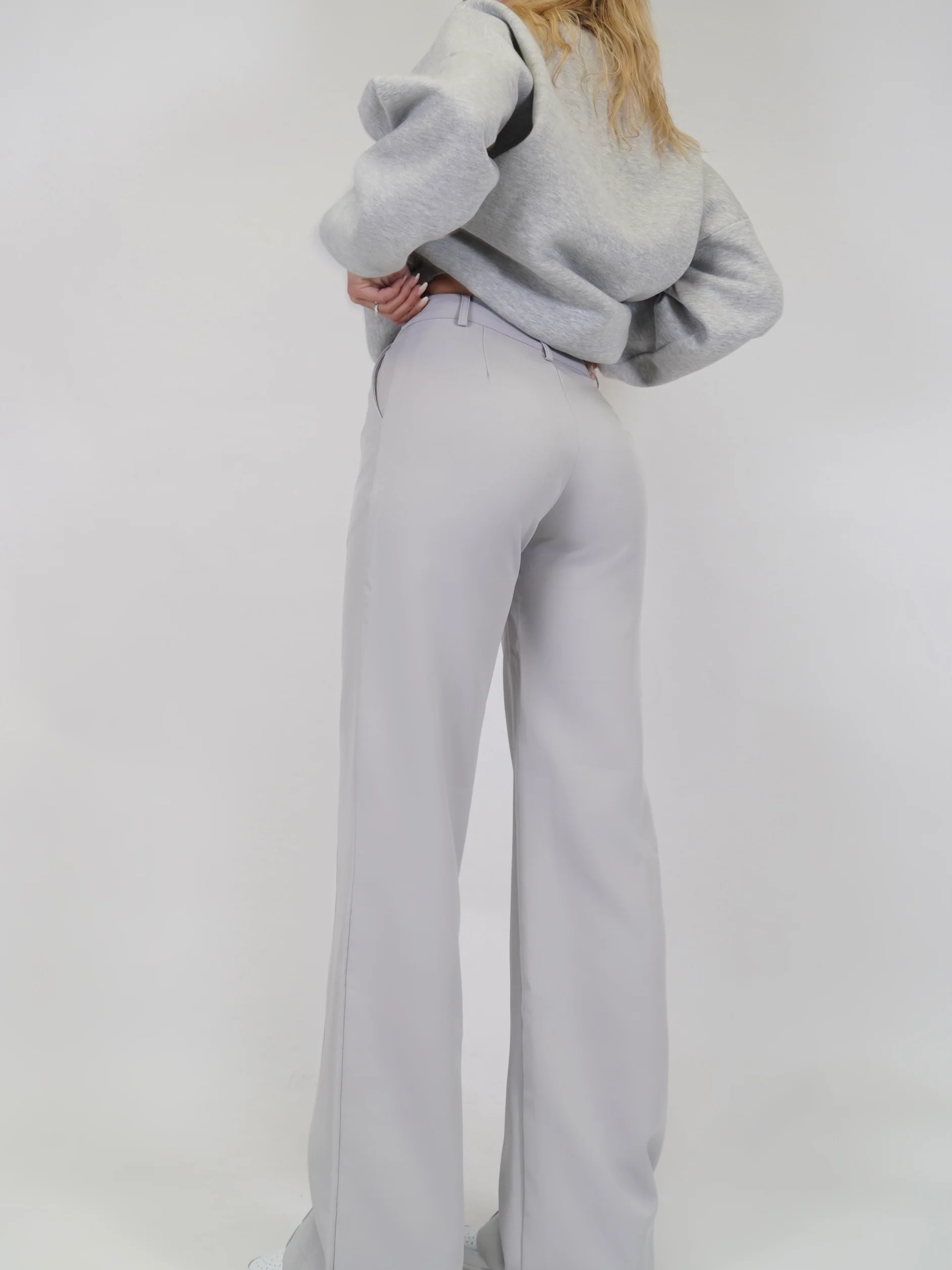 Vera Wide Hose - hell Silbergrau - Image 2