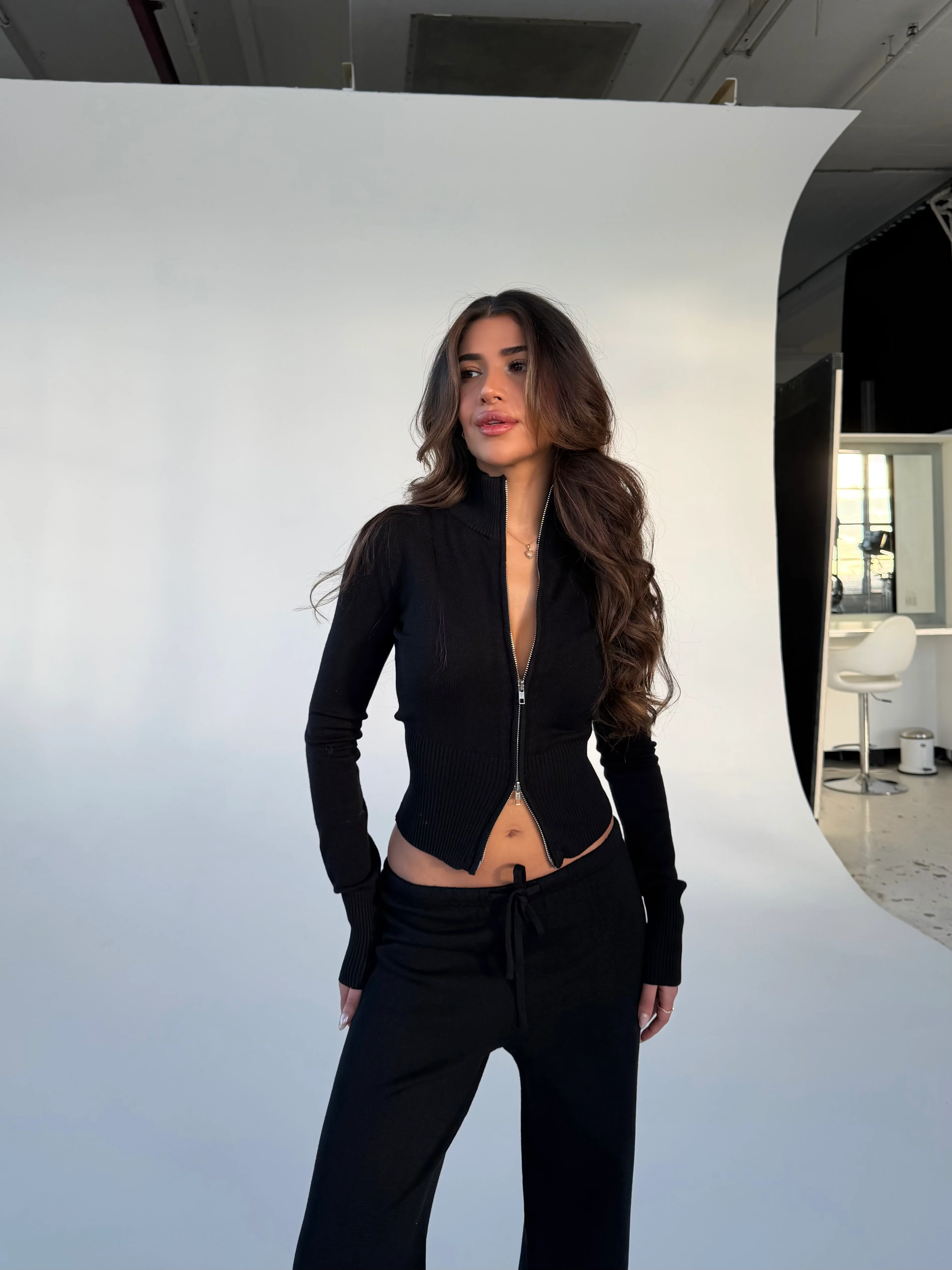 Zipper knit - schwarz - Image 2